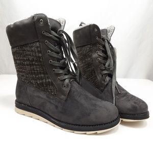 Muk Luks Christy Mid Calf Boots - Gray - size 8